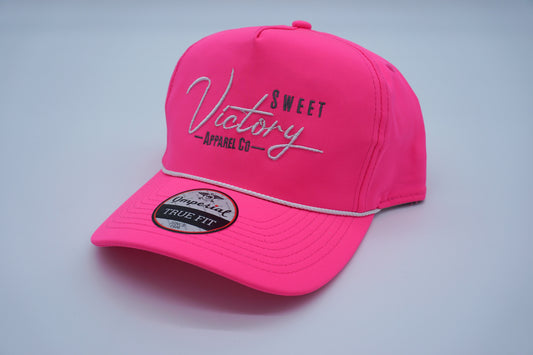 Neon Pink Rope Hat