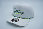 White with Green & Yellow Rope Hat