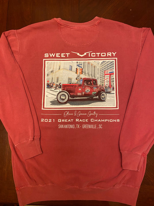 1932 Ford Champion Crimson Comfort Colors Crew Neck Sweatshirt