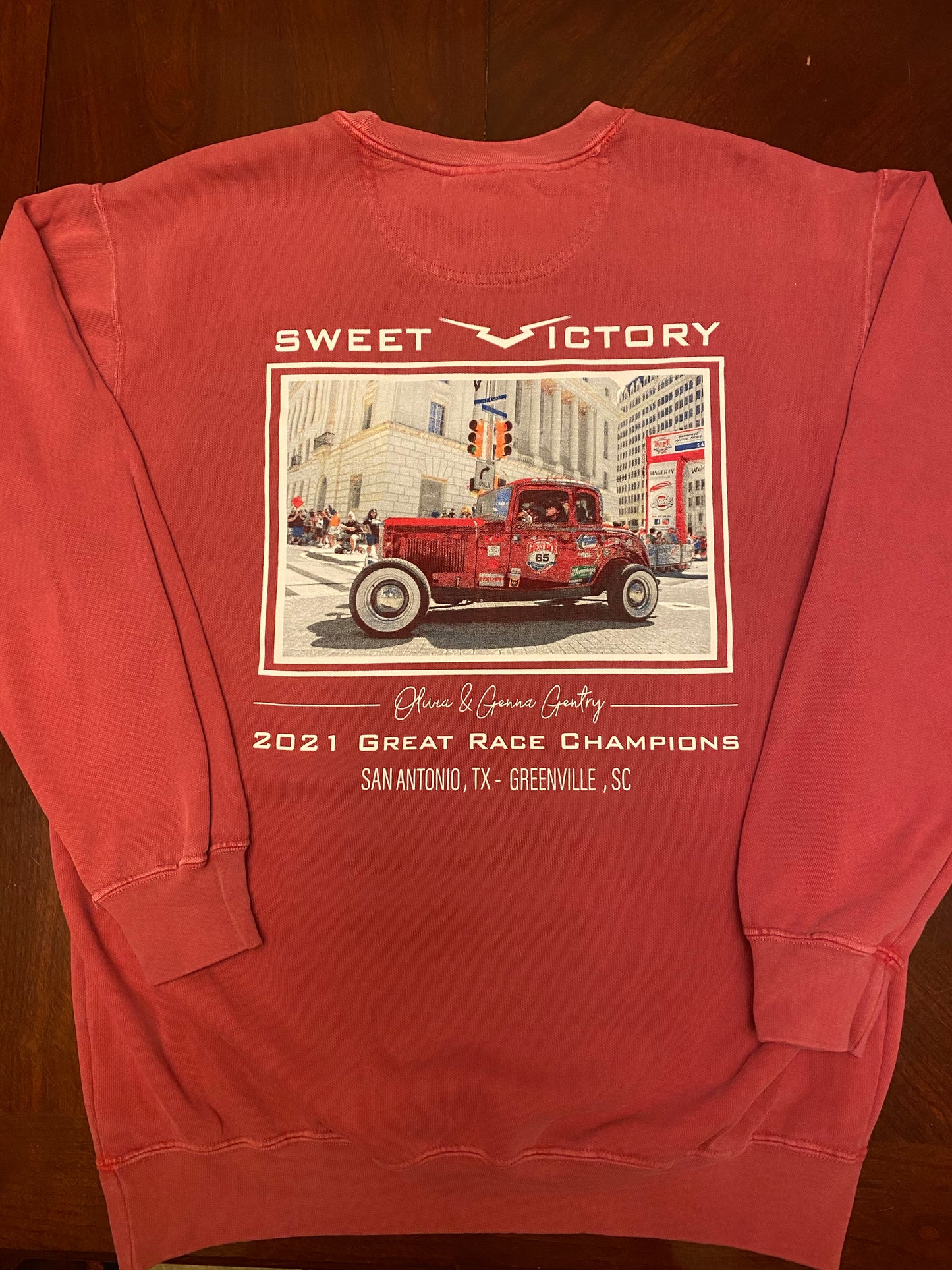 1932 Ford Champion Crimson Comfort Colors Crew Neck Sweatshirt