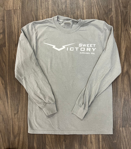 Grey Comfort Colors Long Sleeve Tee