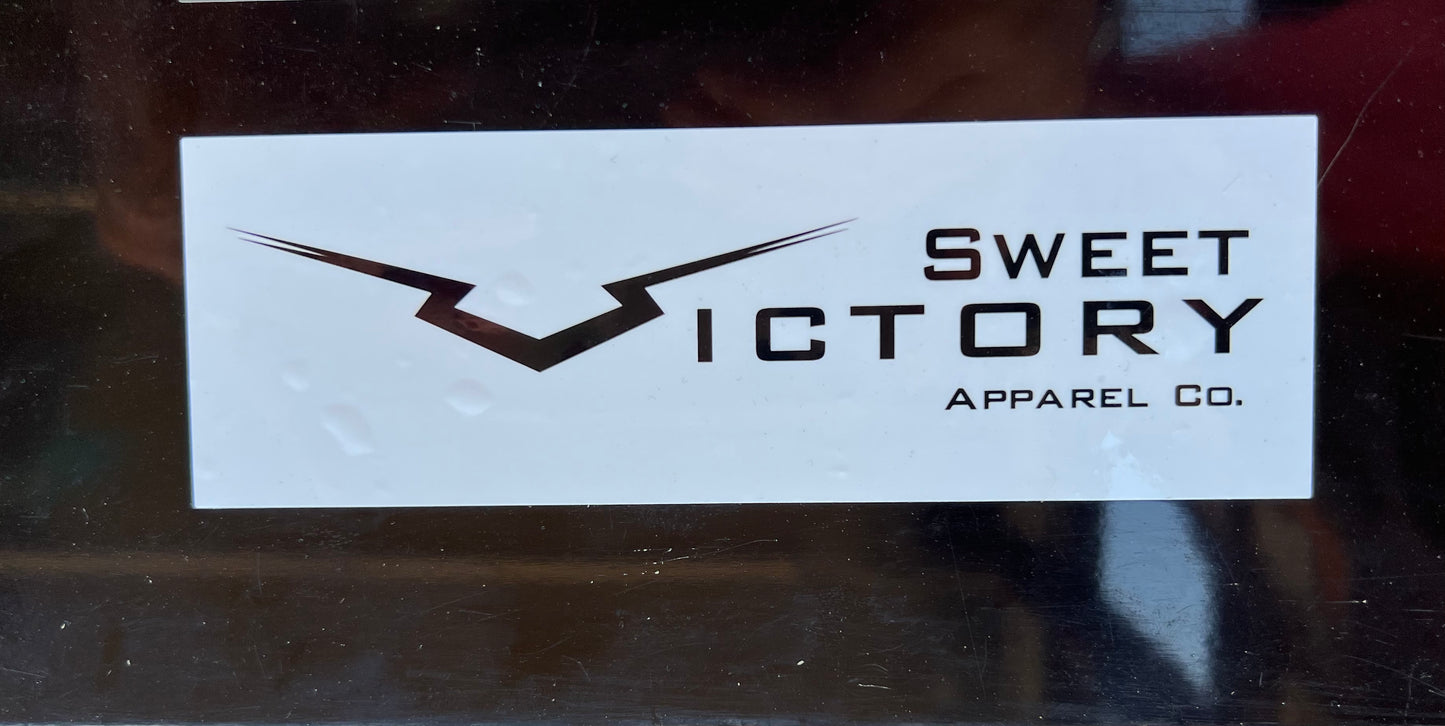 White Original Logo Decal