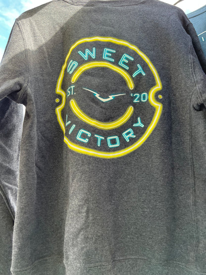 NEON Yellow SV Original Charcoal Crew Neck