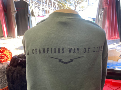 Green Home of the Champions Crew Neck