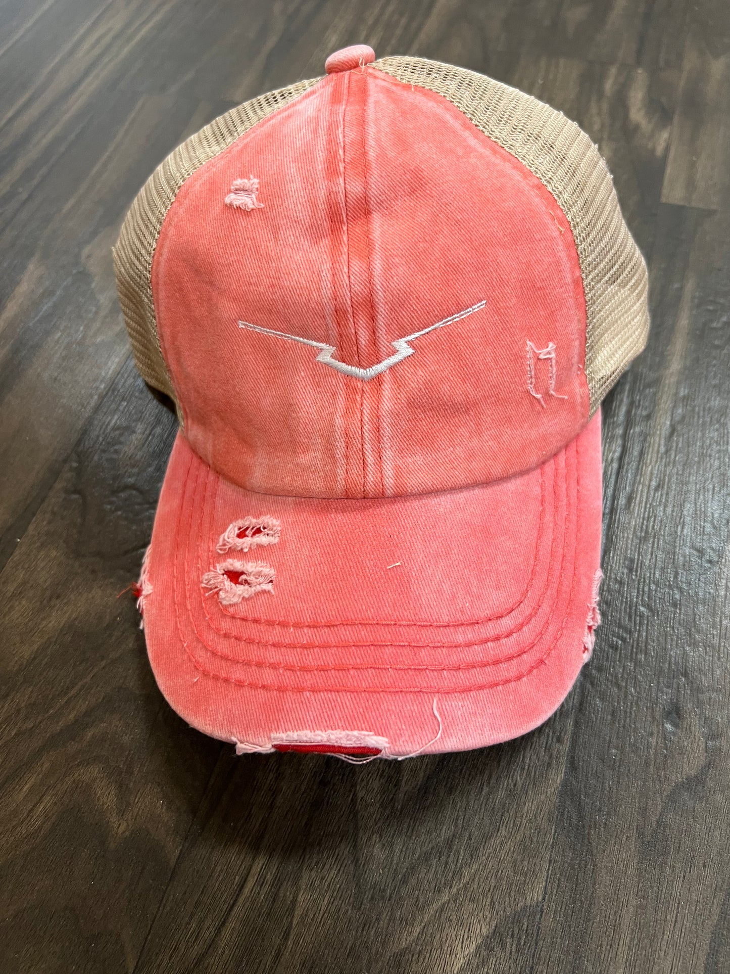 Women’s Light Coral Pony Cap