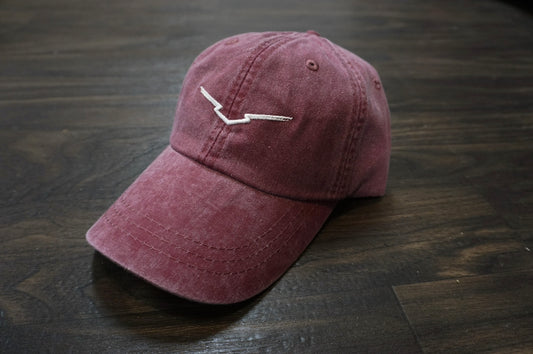 Burgundy Adams Brand Unstructured Cap