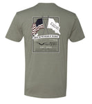 Land of the Free SV Grey Next Level Tee