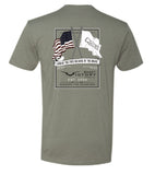 Land of the Free SV Grey Next Level Tee
