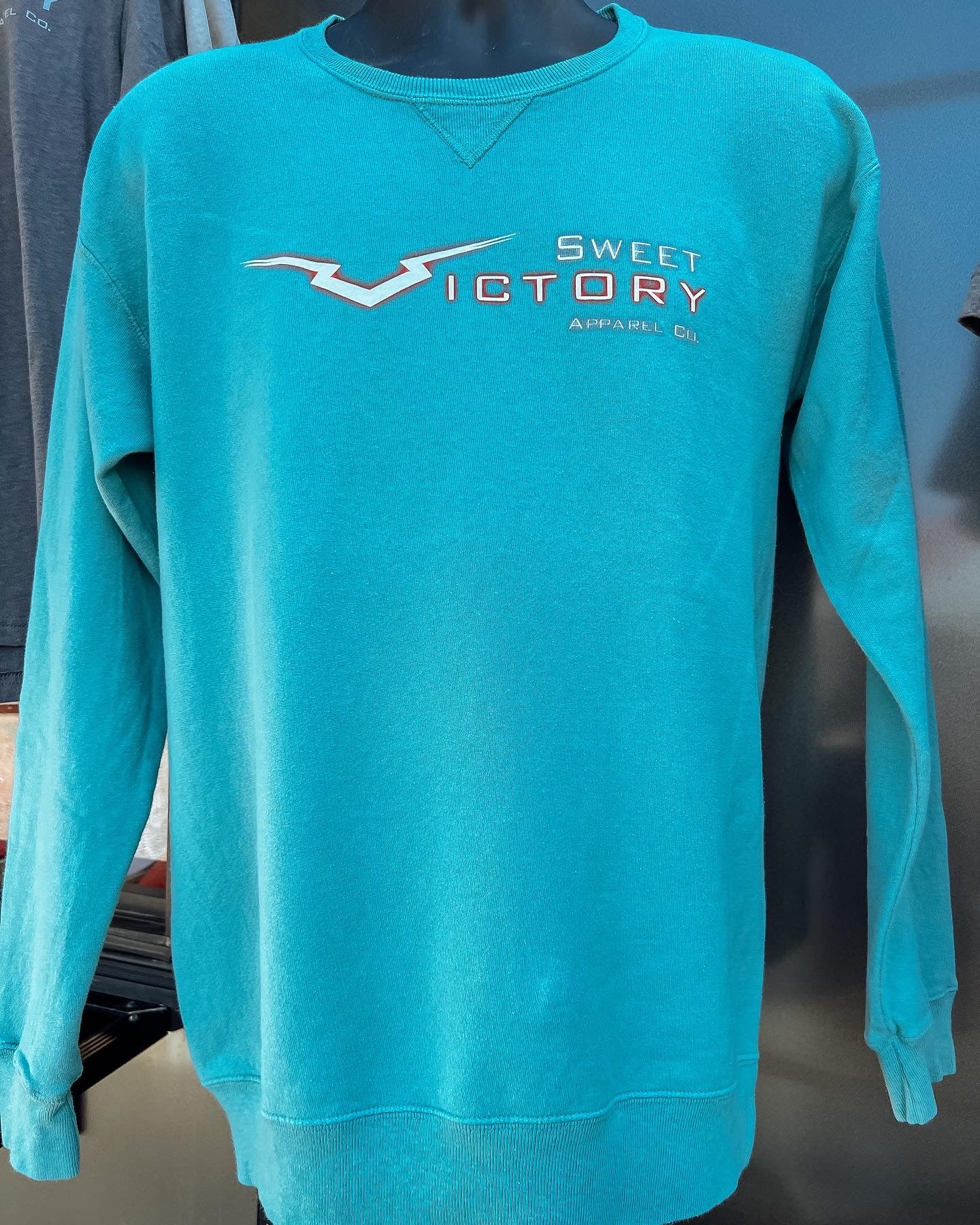 NEON RED SV Original Teal Crew Neck