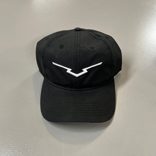 V Black Athletic Cap