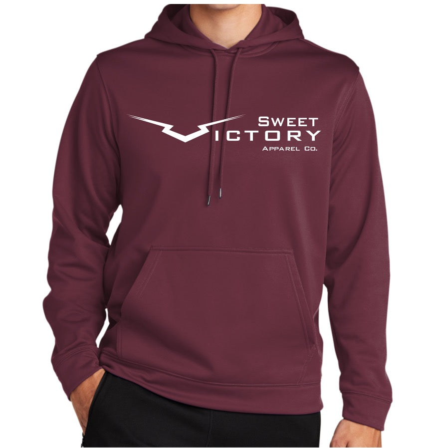 Dri Fit Maroon Original Logo Hoodie