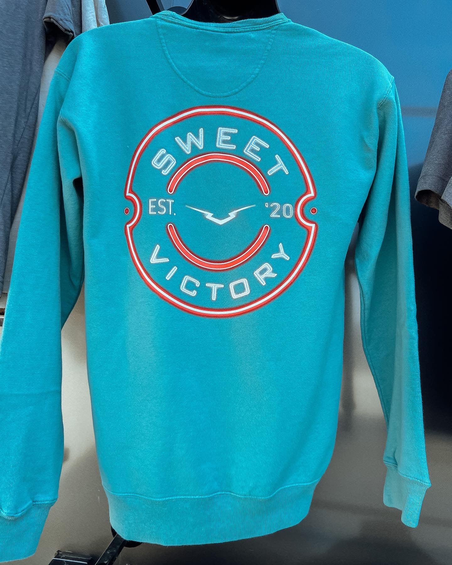 NEON RED SV Original Teal Crew Neck