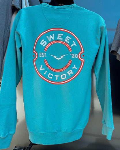 NEON RED SV Original Teal Crew Neck