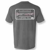 License Plate SV Grey Comfort Colors Pocket Tee