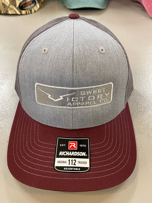 Maroon/Heather Grey Richardson 112 Snapback Hat