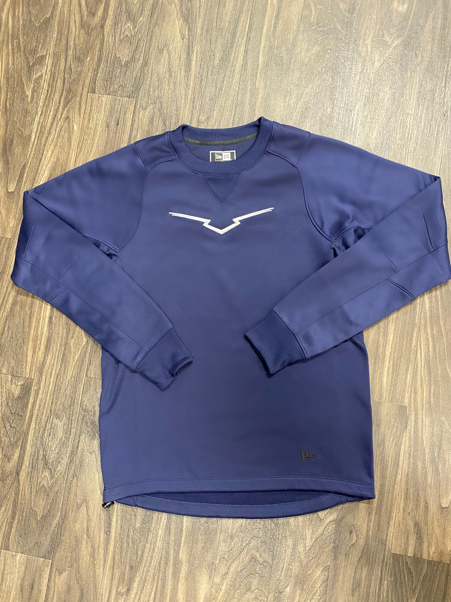 Navy Embroidered Top Notch Crew Neck