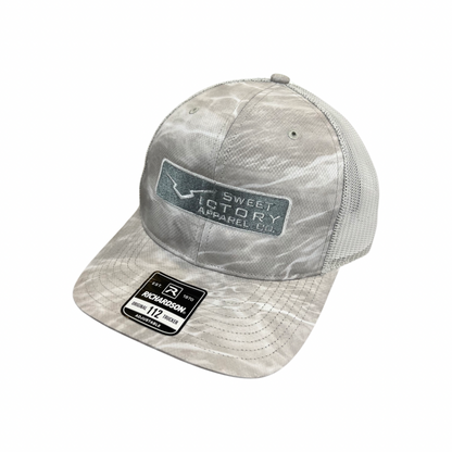 White/Grey Camo Richardson 112 Snapback