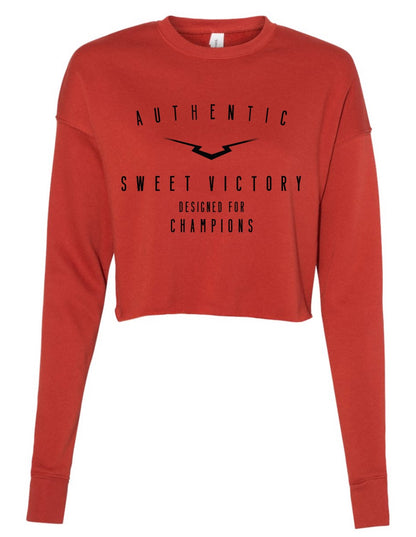 Brick Authentic Cropped Crewneck Sweatshirt