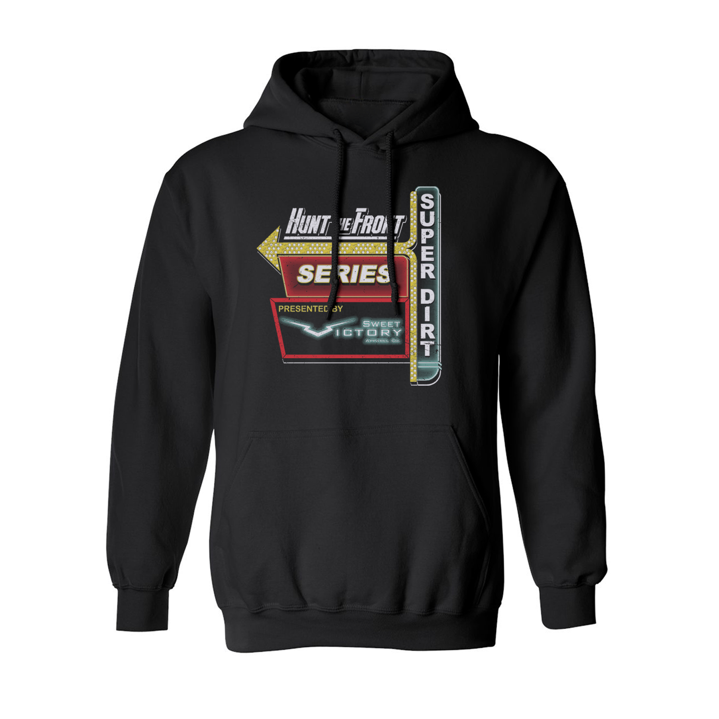 Hunt The Front’s Super Dirt Series Back Hoodie