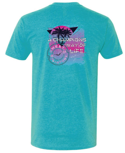 Blue Malibu Champions Way Of Life Next Level Tee