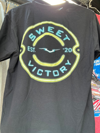 NEON Yellow SV Original Black Tee