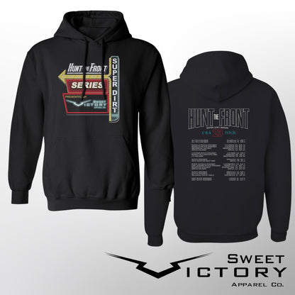 Hunt The Front’s Super Dirt Series Back Hoodie
